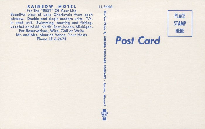 South Arms Retreats (Rainbow Motel) - Vintage Postcard